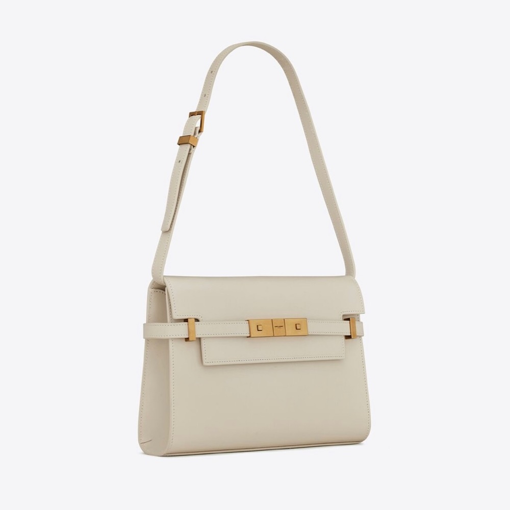 Saint Laurent Small Manhattan Shoulder Bag in Blanc Vintage - Picture 5 of 8